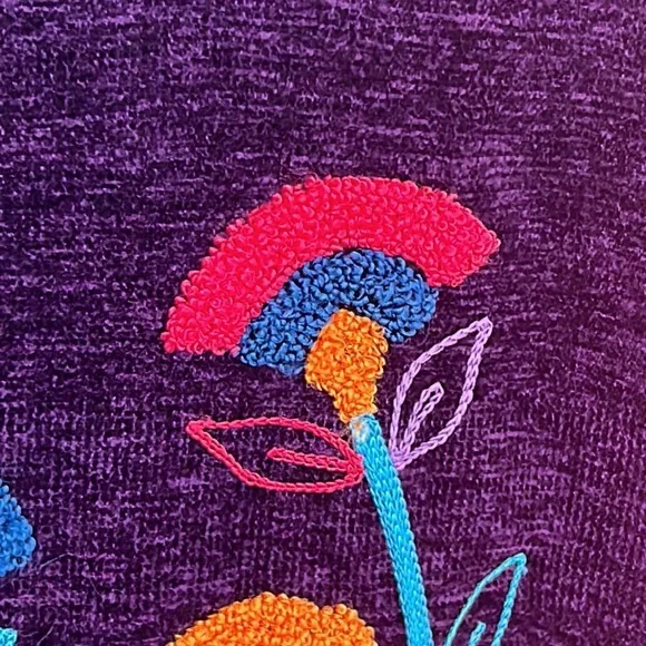 Alex Kim Purple Chenille Embroidered Jacket - Picture 6 of 11